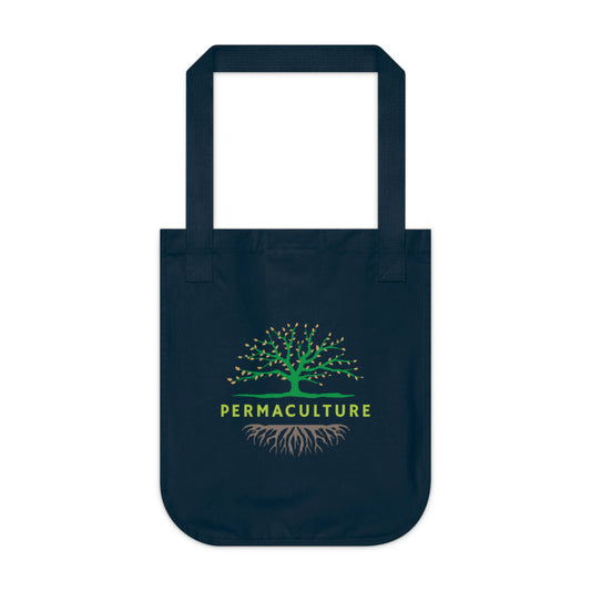 Organic Canvas Tote Bag - Permaculture