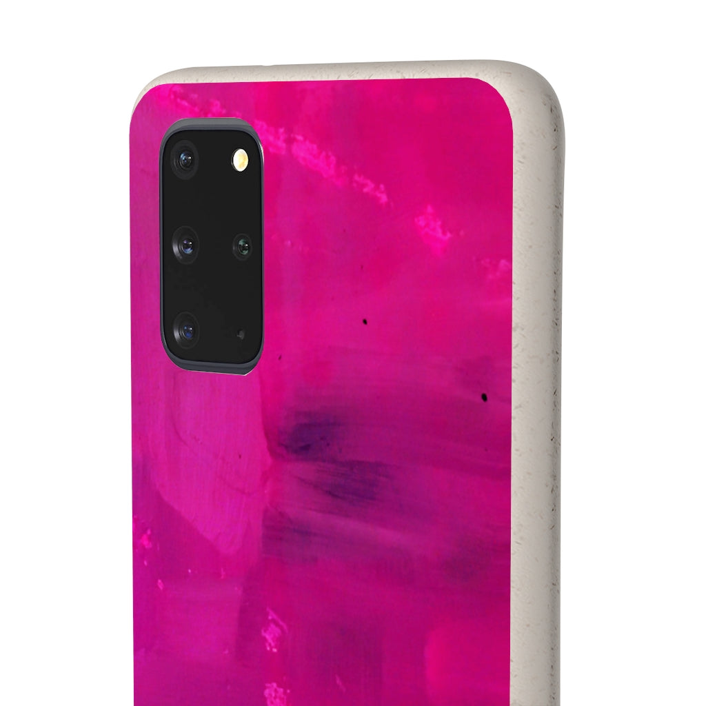 Biodegradable Case - Abstract Fucshia Painting