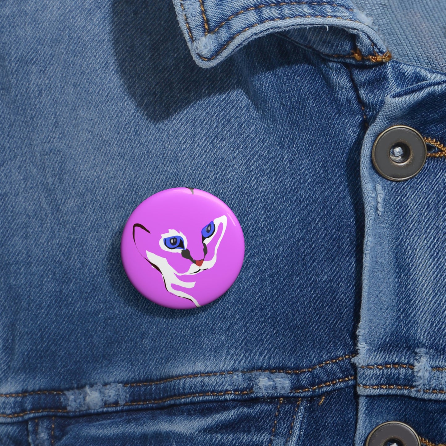 Cat Pin Button