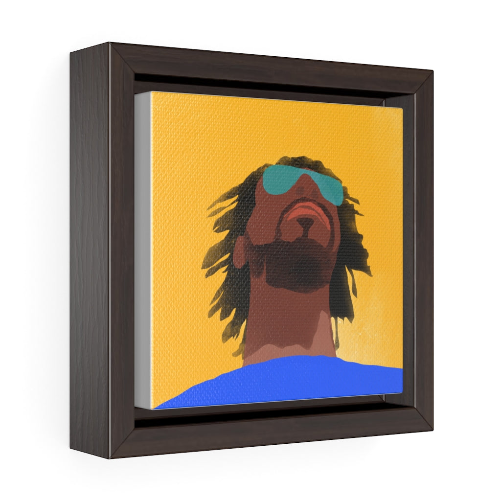 Face - Square Framed Premium Gallery Wrap Canvas