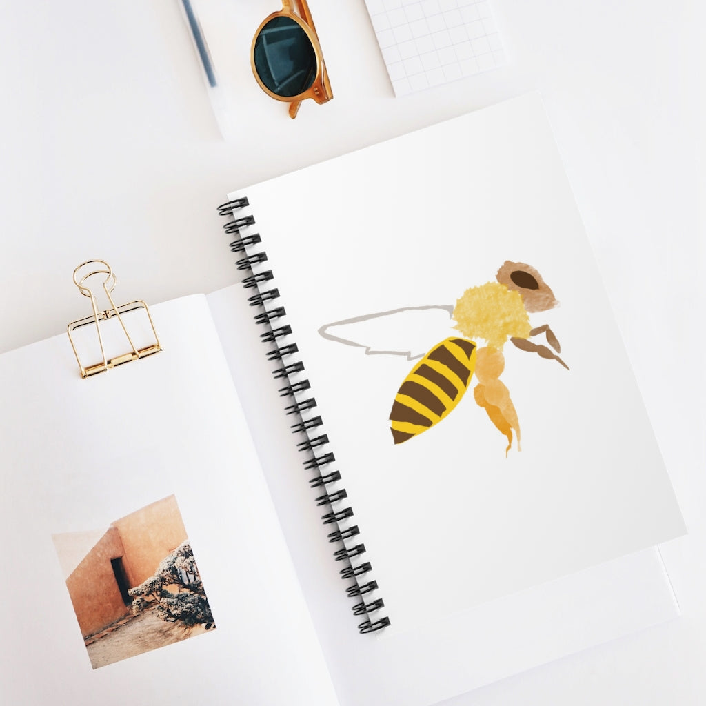 Bee Cover - Spiral Notebook - Ruled Line