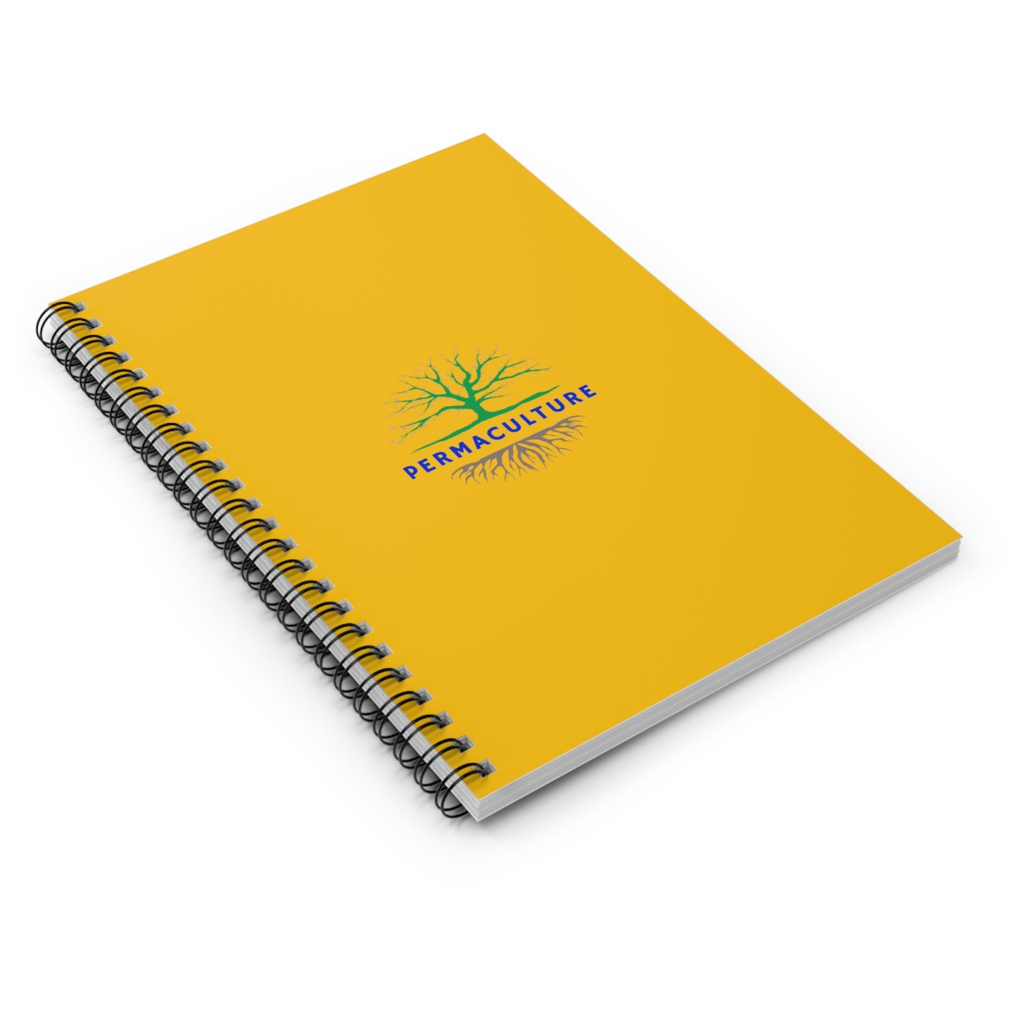 Permaculture - Spiral Notebook - Ruled Line - Yellow Cover