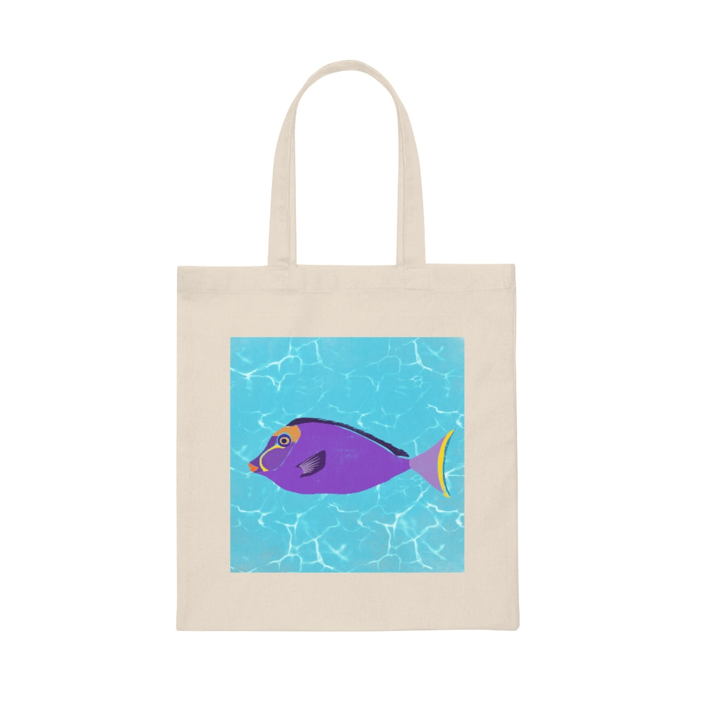 Canvas Tote Bag - Fish