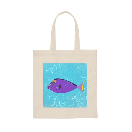 Canvas Tote Bag - Fish