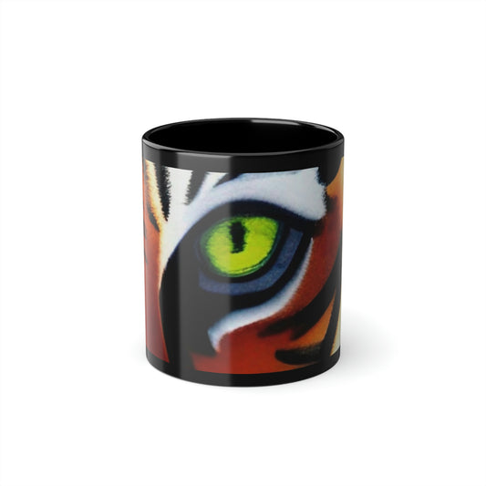 TIGER - Black Coffee Cup, 11oz