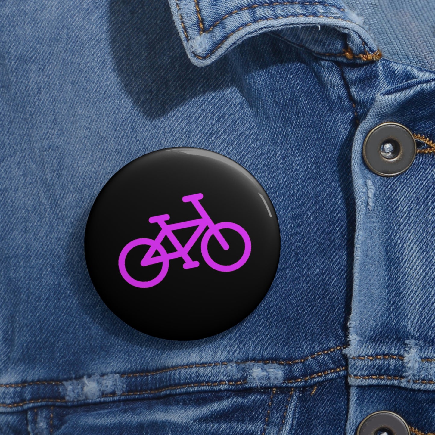 Bike Pin Button