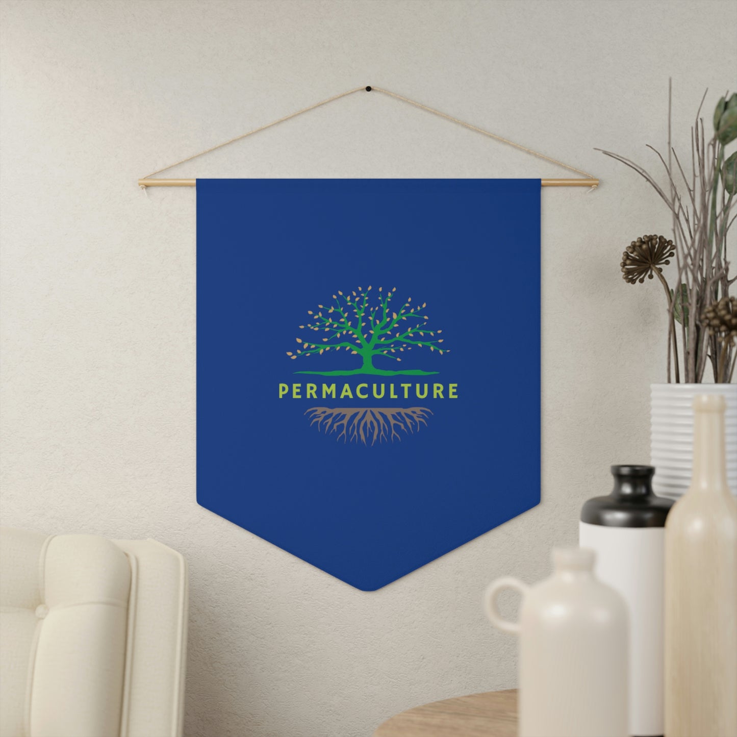Permaculture Pennant - Blue
