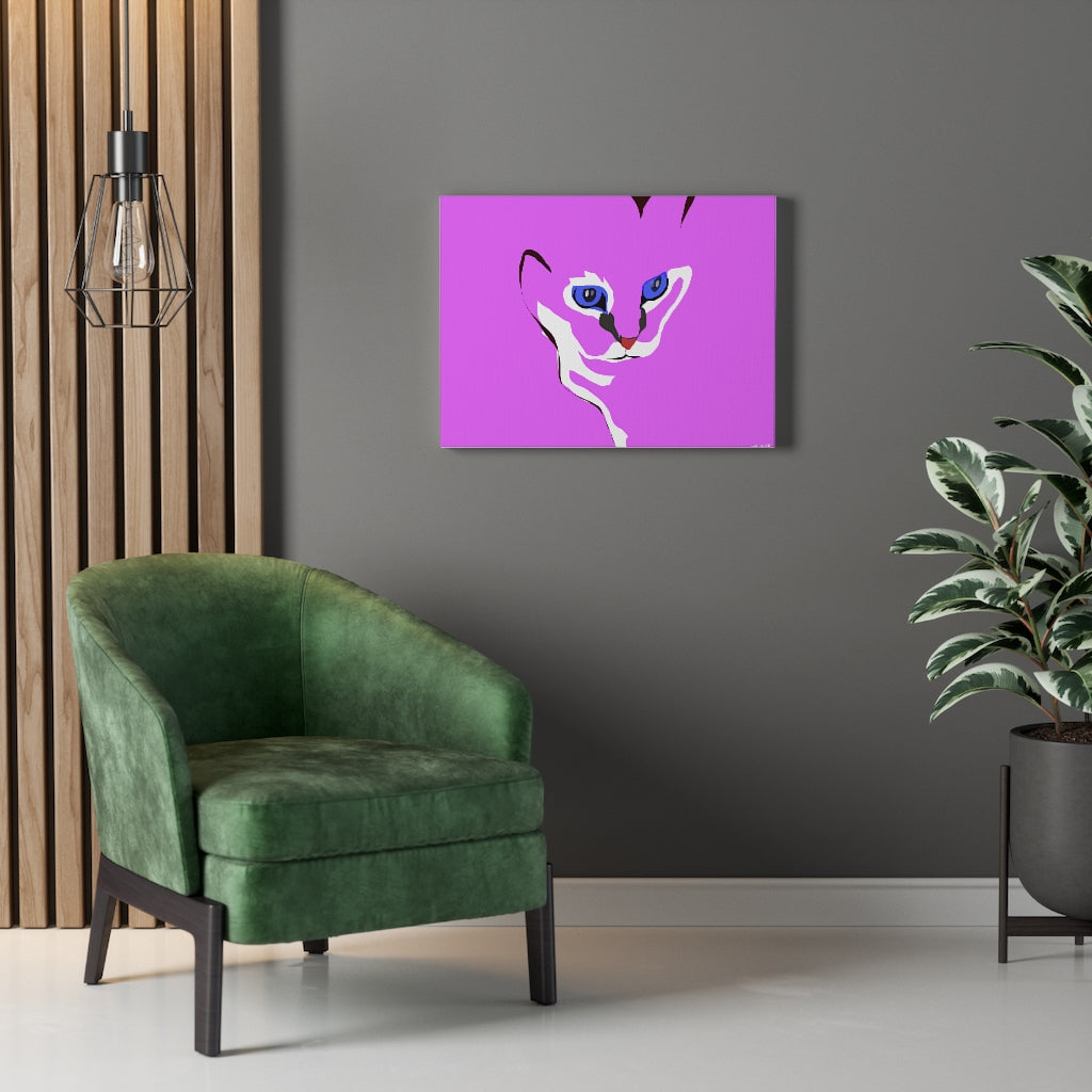 Cat Design - Pink Canvas Gallery Wraps