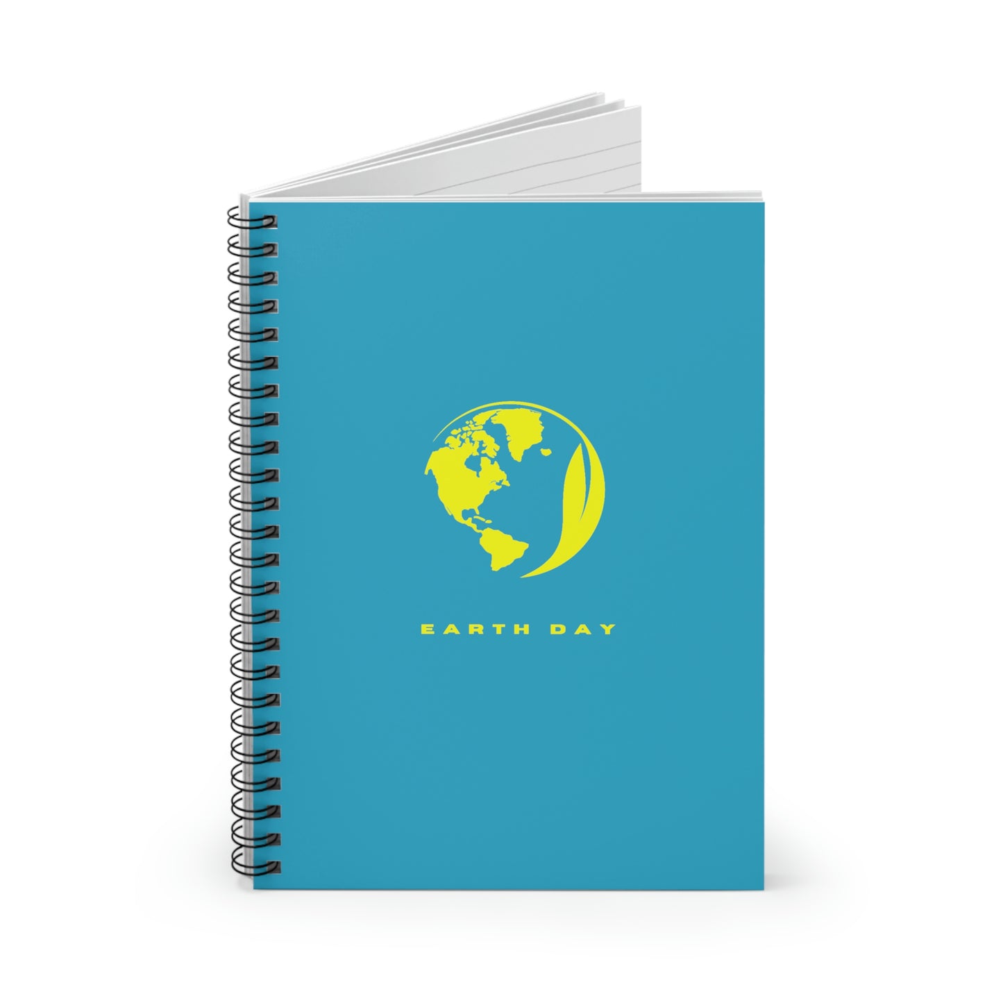 EARTH DAY - Spiral Notebook - Ruled Line - Blue Cover