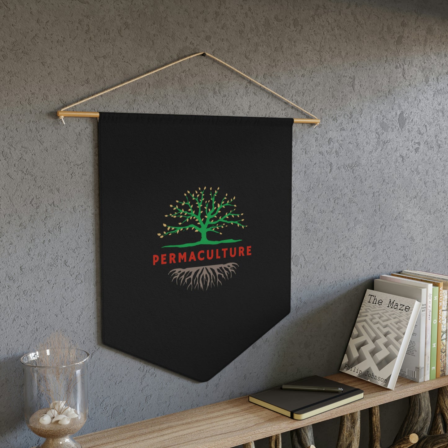 Permaculture Pennant - Black