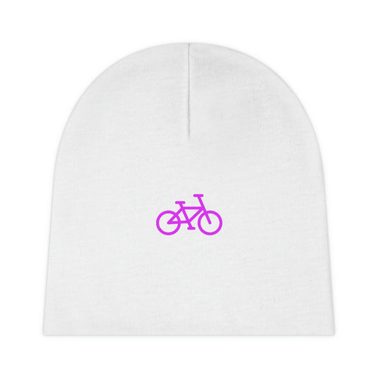 Baby Beanie - Pink Bike