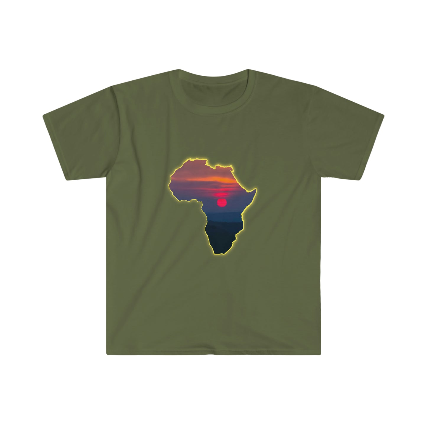 AFRICA - Men's Fitted Short Sleeve Tee
